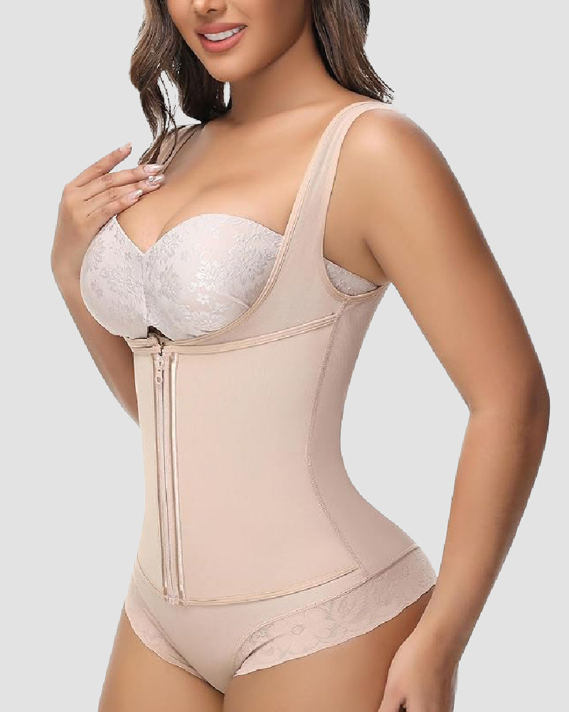 Shapshe® Fajas Colombianas Tummy Control Waist Trainer Open Bust Girdle Shapewear  - By Qivii
