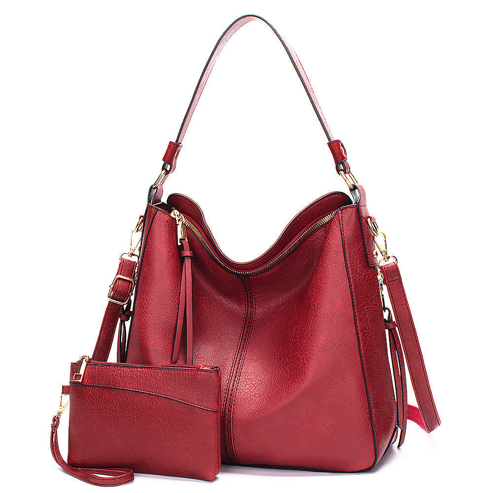 Ounamei Vegan Leather Hobo Tote Bag for Women | Large Capacity Shoulder Handbag with Adjustable Crossbody Strap