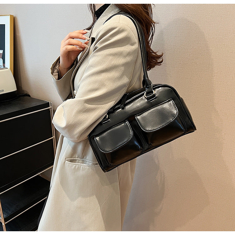 Women‘s Grand Journey Carryall - Spacious Retro Tote with Dual Pockets & Convertible Wear