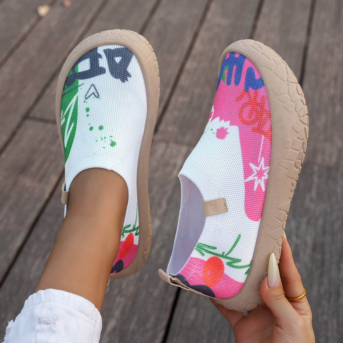 Women's Elina Comfort Slip-On Walking Shoes - Invisible Lift Casual Sneakers (US 5-10.5)