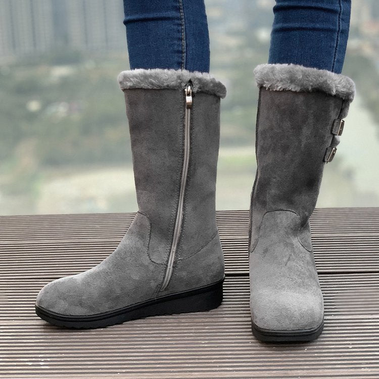 Women's FrostPuff Mid-Boots – Plush Lined, Slip-Resistant Winter Boots (US 4-10.5)