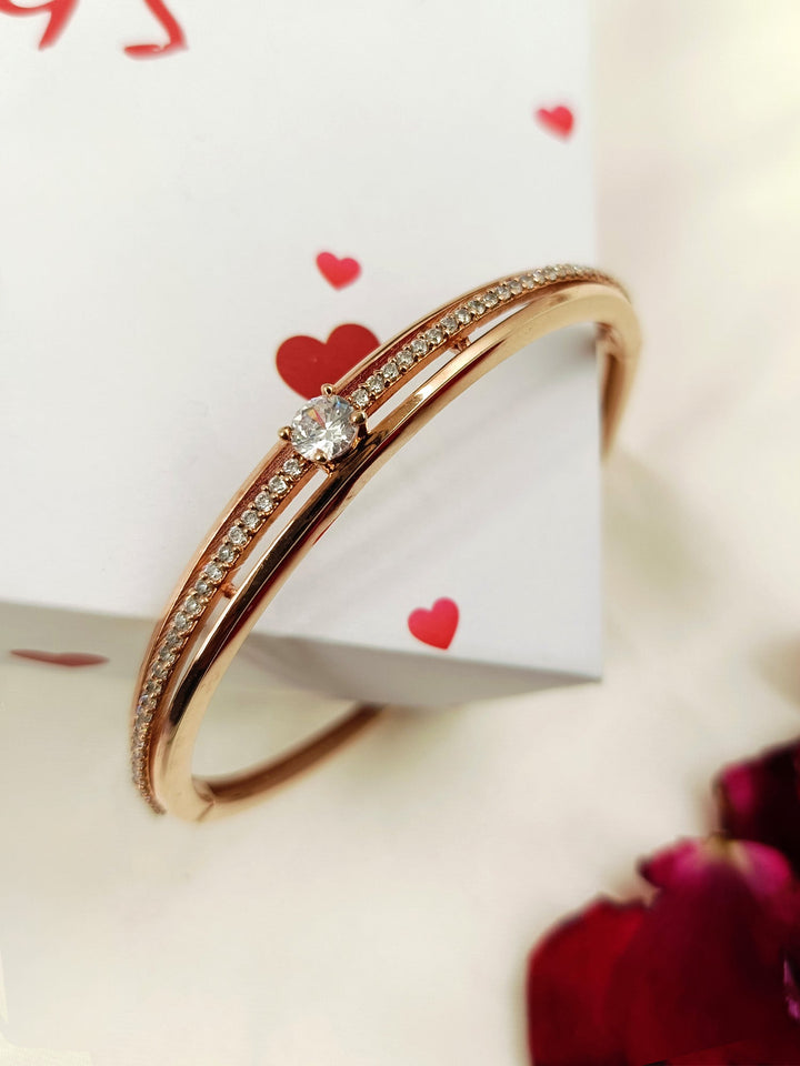 Malaysia Rose Gold Plated American Daimond Bracelet