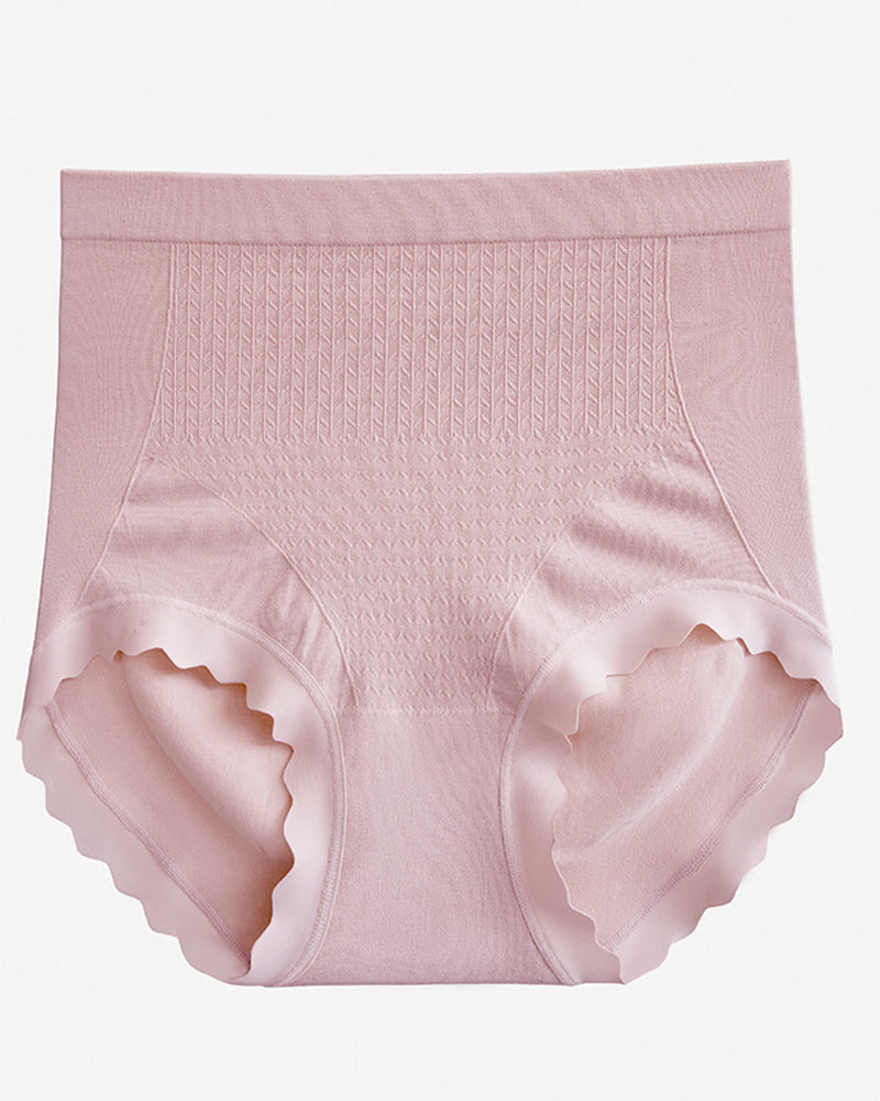 Women's High Waisted Antibacterial Crotch Briefs Stretch Full Coverage Panties  - By Qivii