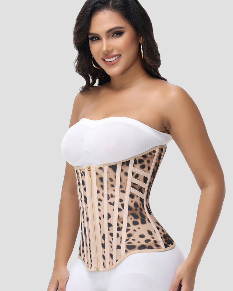 Shapshe® Fajas Colombianas 3 Row Hook and Eye Front Zipper Waist Trainer