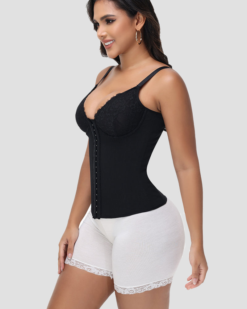 Shapshe® Sexy V Neck Lace Shapewear Vest Waist Trainer Corset