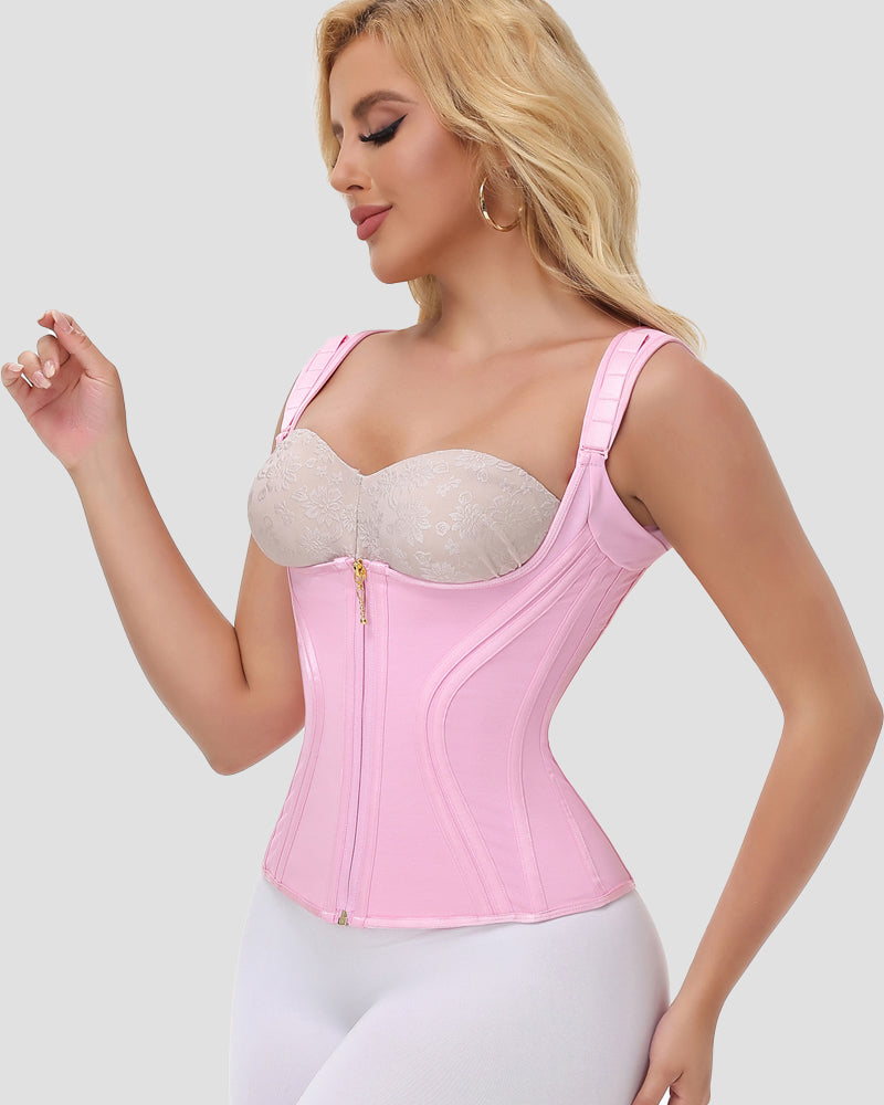 Shapshe® Fajas Colombianas Double Tummy Control Boned Waist Trainer