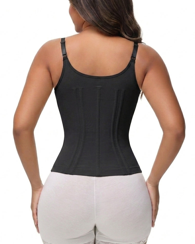 Shapshe® Floral Lace Overbust Waist Trainer Top With Nipple Covers