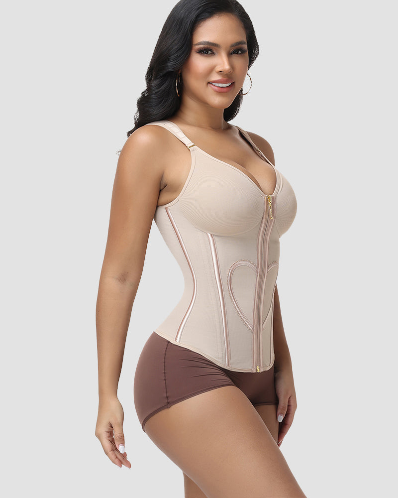 Shapshe® Built-In Bra Waist Trainer Corset with Heart Design