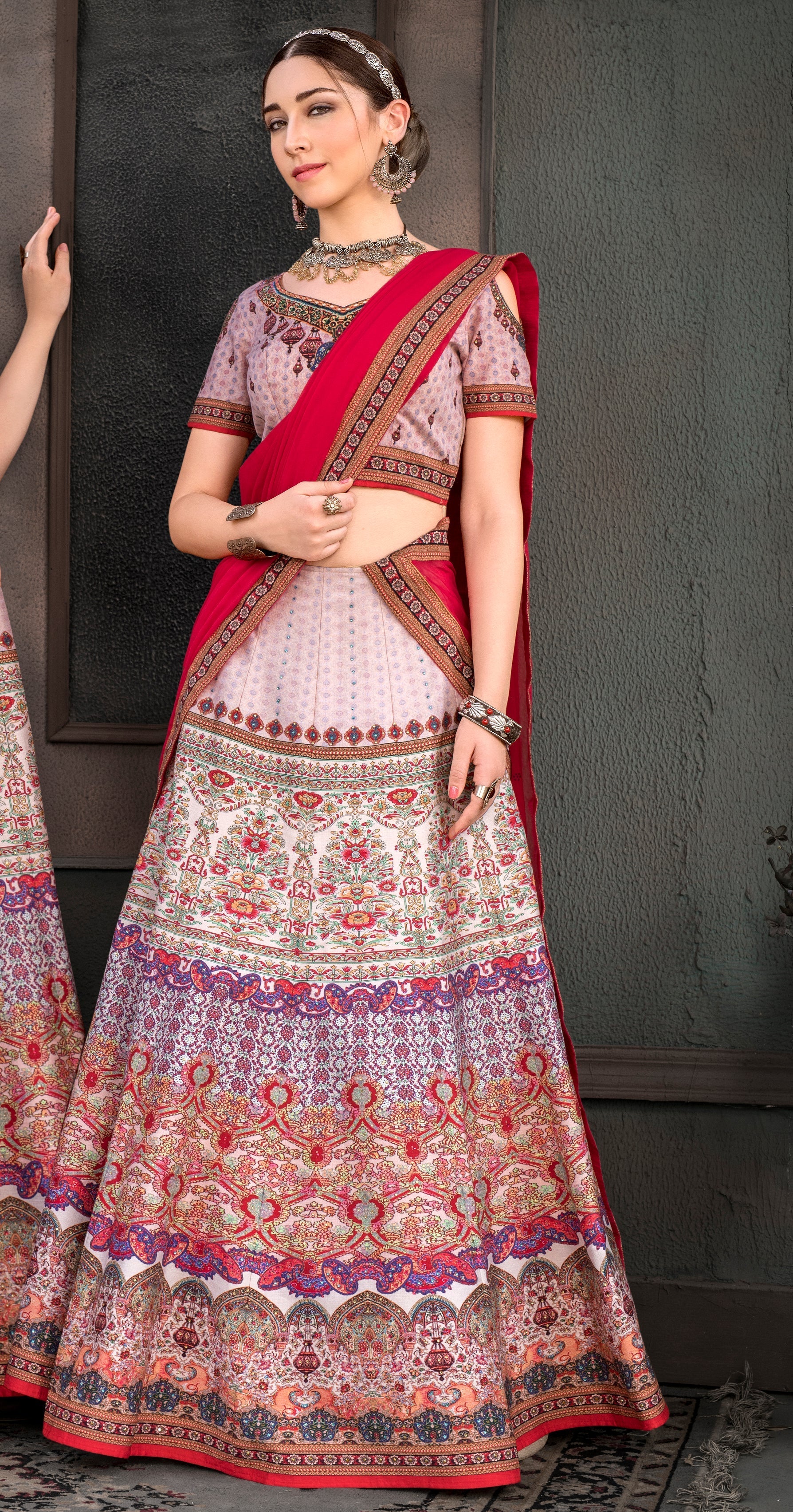 Digital Delight: A Lehenga with Beautifully Printed Designs - qivii