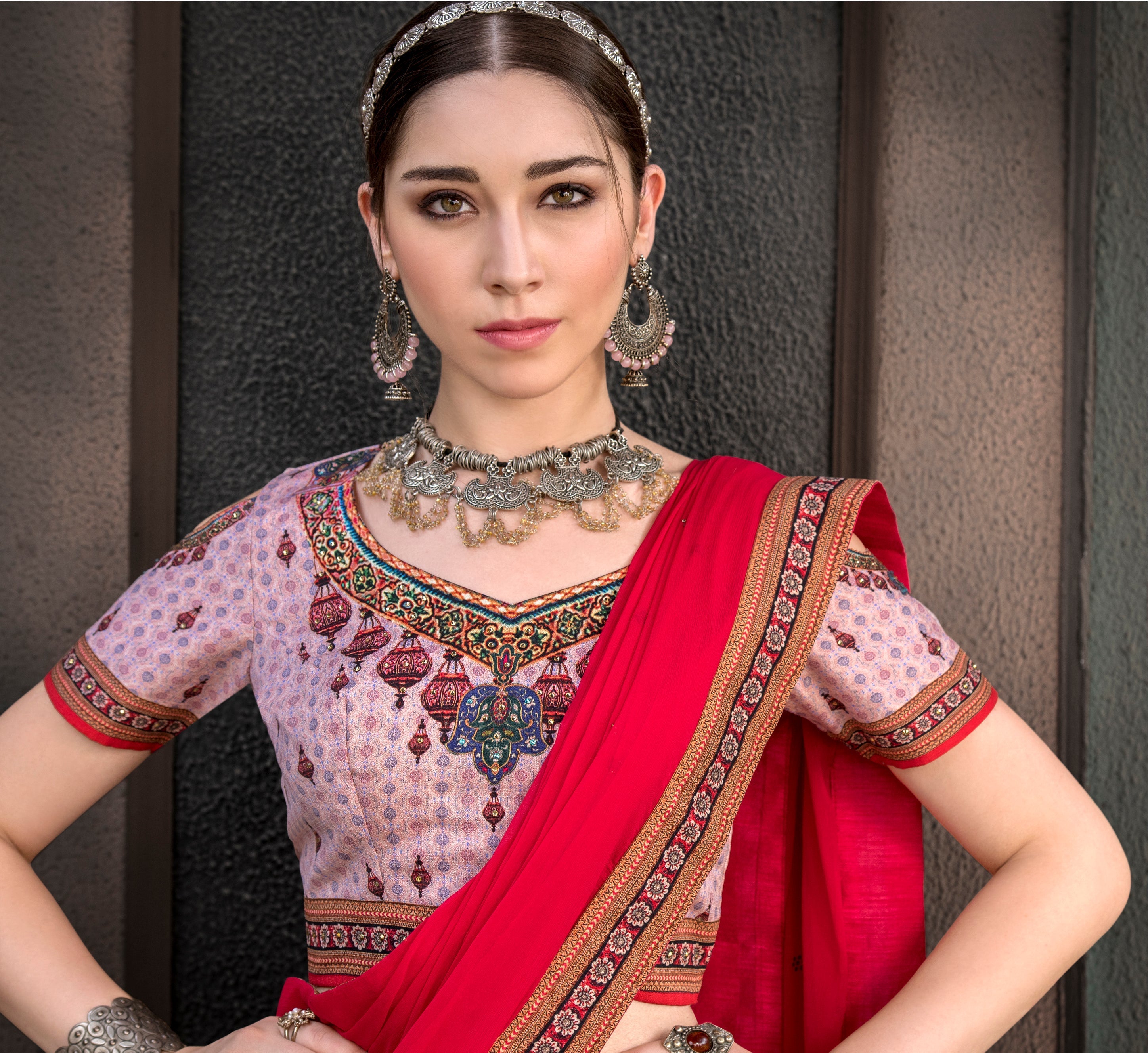 Digital Delight: A Lehenga with Beautifully Printed Designs - qivii