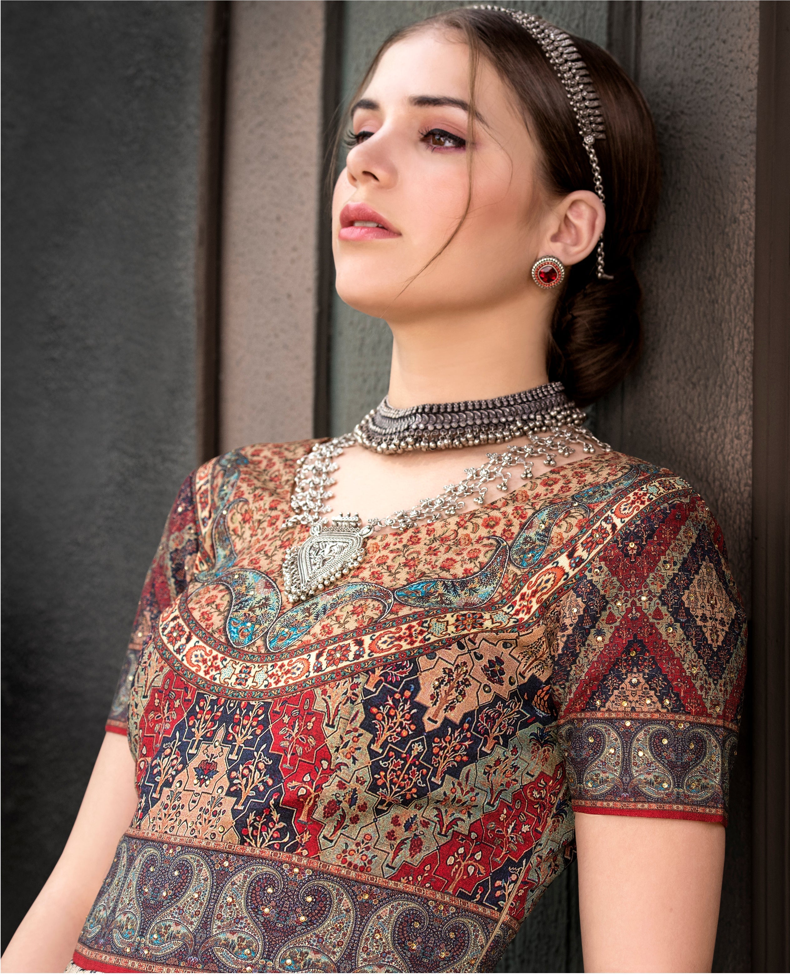 Heritage Fusion: A Khadi Mono Silk Gown with a Contemporary Twist - qivii