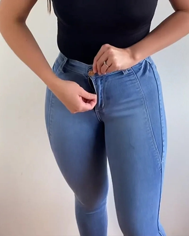 Shapshe® Butt Lifter High Stretch Skinny Shaping Jeans  - By Qivii
