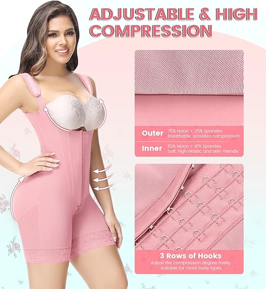 Shapshe® Fajas Colombianas Full Body Tummy Control Butt Lifting Post Surgery Compression Shapewear  - By Qivii