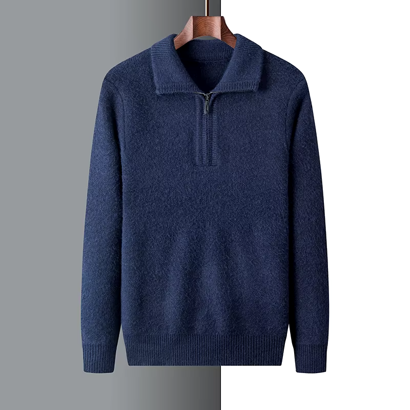 Isaac™ - Zachte Warme Kwart Rits Trui  - By Qivii