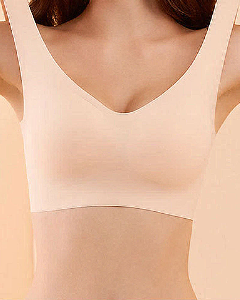 Seamless Full up back Buckle Sports Yoga Bra Underwear  - By Qivii