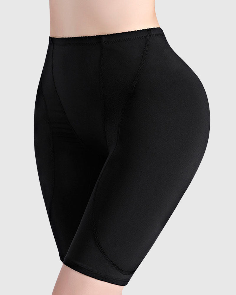 Women's Mid-rise Tummy Control Butt Lifting Shaping Shorts  - By Qivii