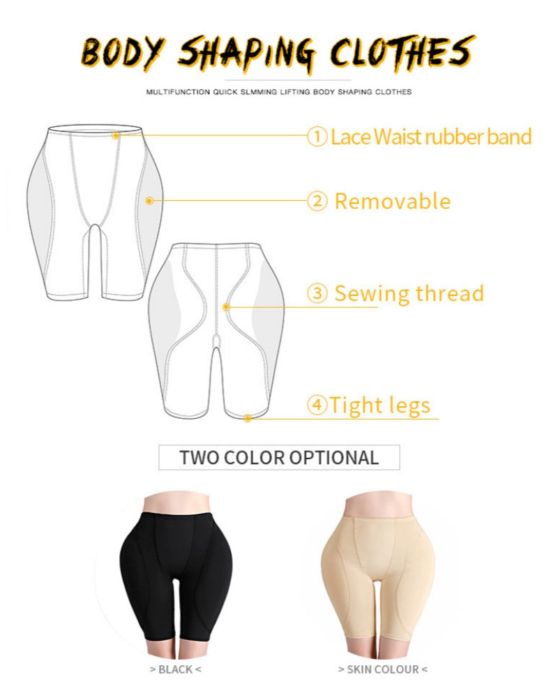 Women's Mid-rise Tummy Control Butt Lifting Shaping Shorts  - By Qivii