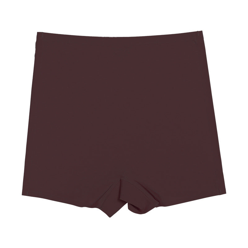 Solid Elastic Seamless Non-Slip Boyshorts Underwear  - By Qivii