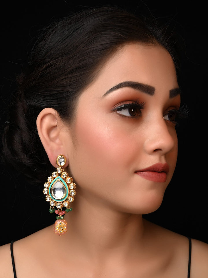 Shannon Long Kundan Earrings