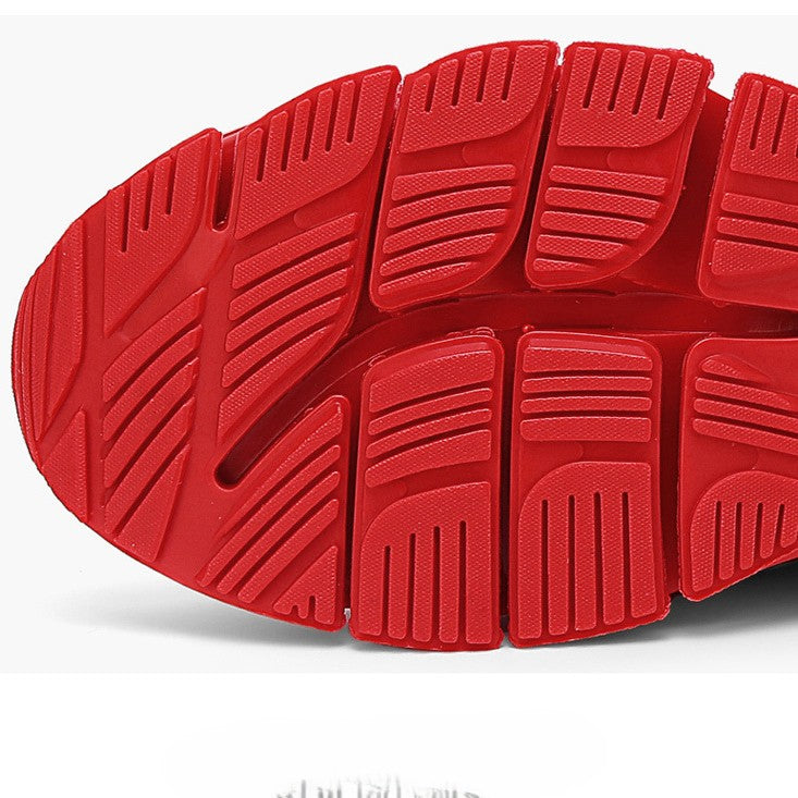 Men's AeroKnit Runner - Extended Fit Breathable Mesh - Platform Sneakers with Blade Sole & Maximum Cushion