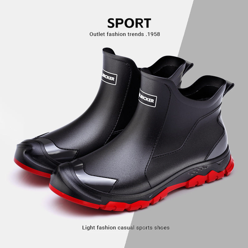 Women's Maverick Waterproof Chelsea Rain Boots - Sporty Slip-On Ankle Boots with Non-Slip Lug Sole (US 5-13)