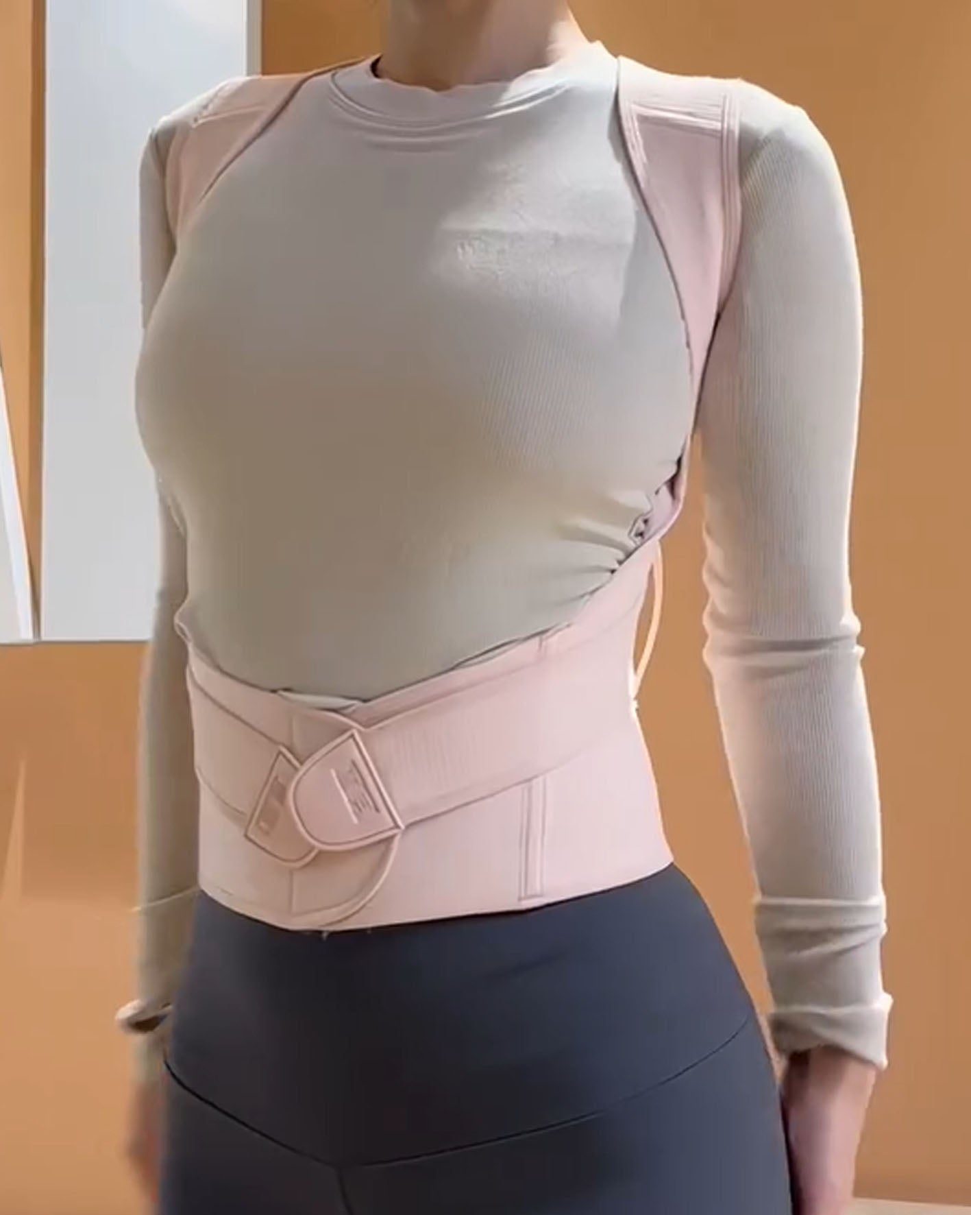 Shapshe® Adjustable Breathable Nude P Back Posture Correction  - By Qivii