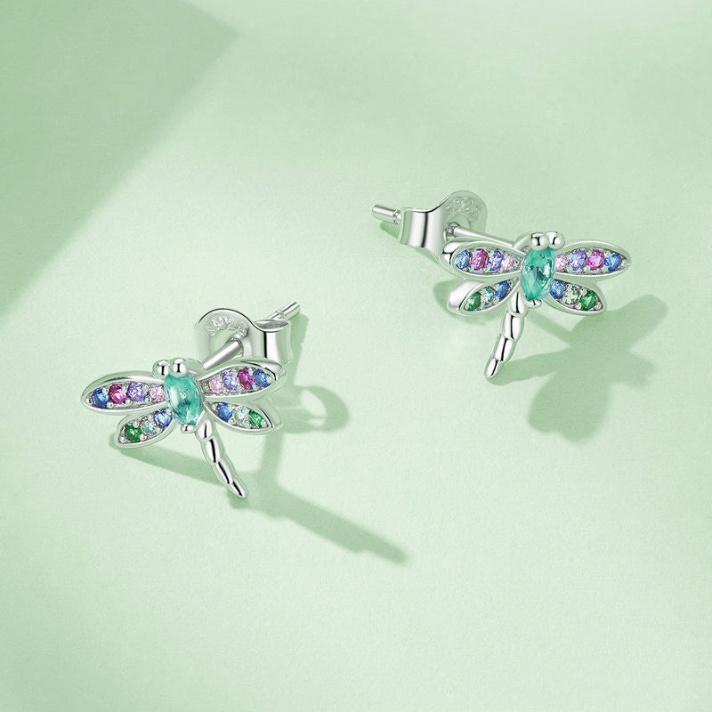 Women's Insect Plated Platinum Earrings