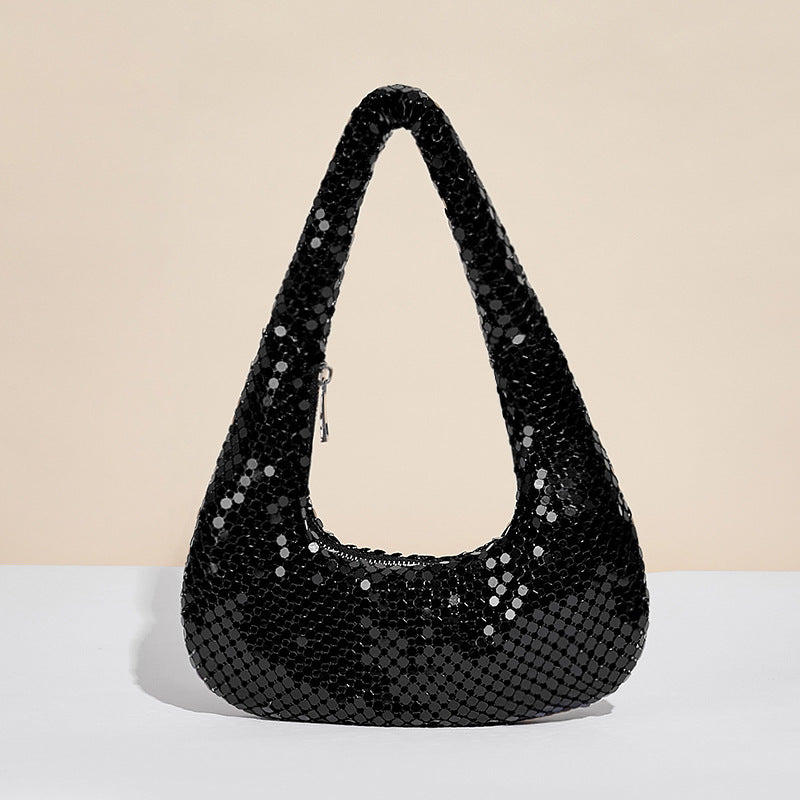 Women's Éclat Minaudière - Gilded Crystal-Embellished Clutch with Convertible Chain