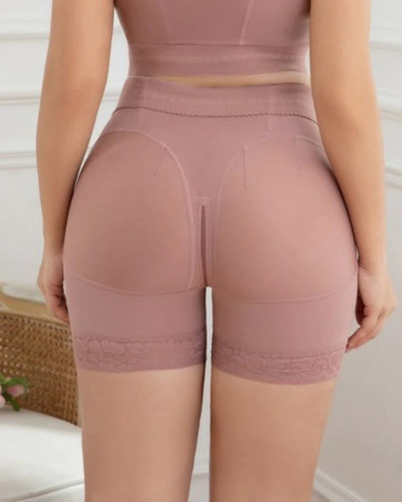 Shapshe® Women RosyBrown Tummy Control Body Shaper Butt Lifter Slimming Panties  - By Qivii