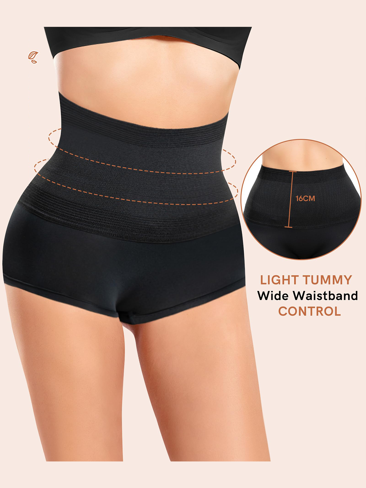 Women's Shapewear Panties Shorts Flat Tummy Invisible High Waist Shaping Underwear  - By Qivii