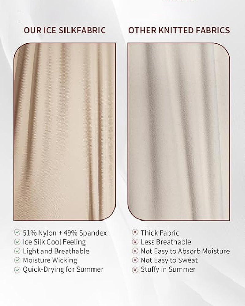 Shapshe® Women's Tummy Control Seamless Ice Silk Summer Bodysuit Compression V Neck Body Shaper  - By Qivii