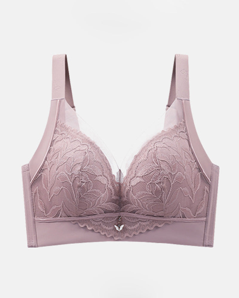 Push up Wireless lace Minimizer bra  - By Qivii
