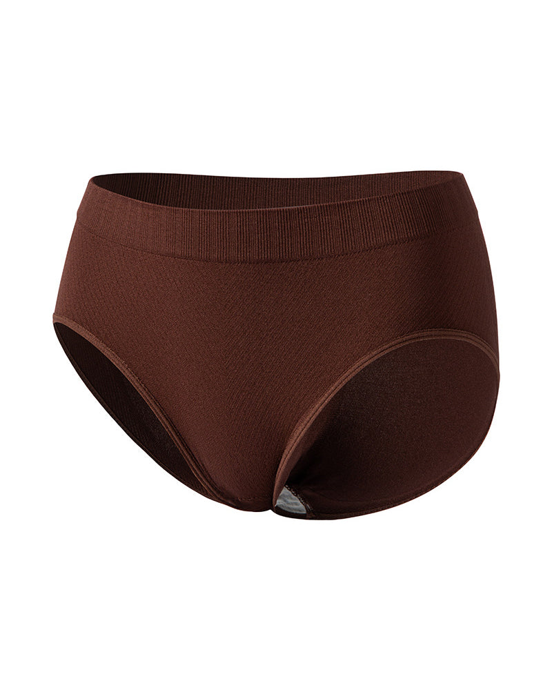 Women’s Solid Hip-Lifting Pure Cotton Slimming Briefs Seamless Low Waist Underwear  - By Qivii
