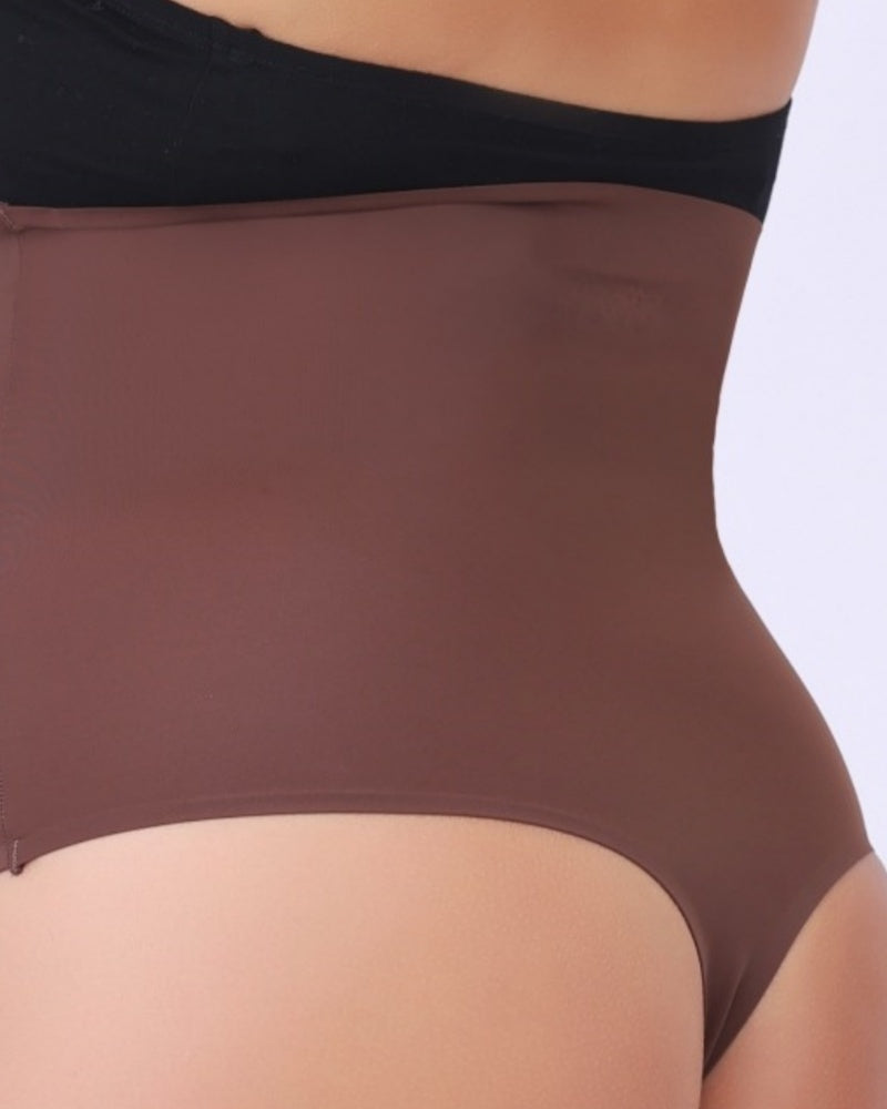 Women's Skinny Seamless High Waist Shaper Thong  - By Qivii