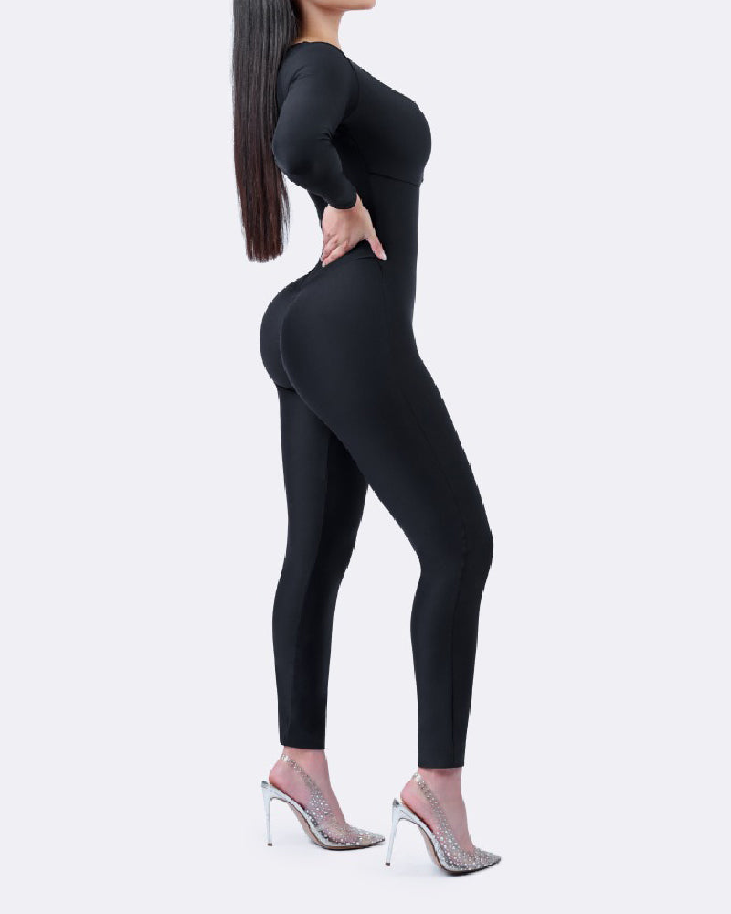 Shapshe® Seamless Full Body Shaper High Compression Butter Soft Built In Mesh Hooks Shapewear  - By Qivii