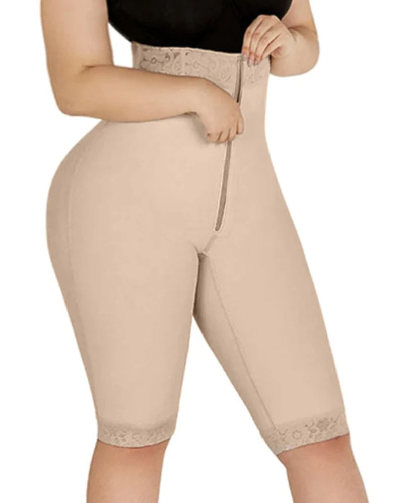 Shapshe® Double Compression High-Waisted Butt Lifting Shorts Knee Short  - By Qivii