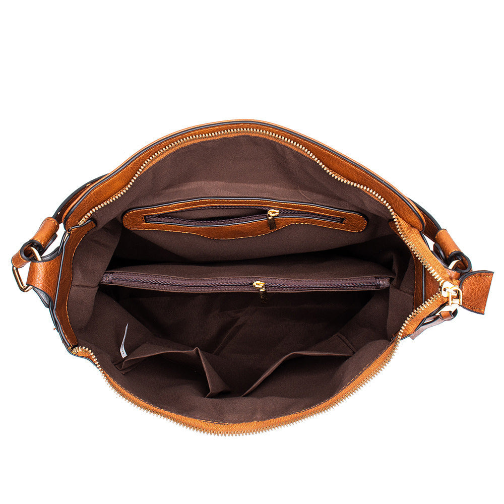Ounamei Vegan Leather Hobo Tote Bag for Women | Large Capacity Shoulder Handbag with Adjustable Crossbody Strap