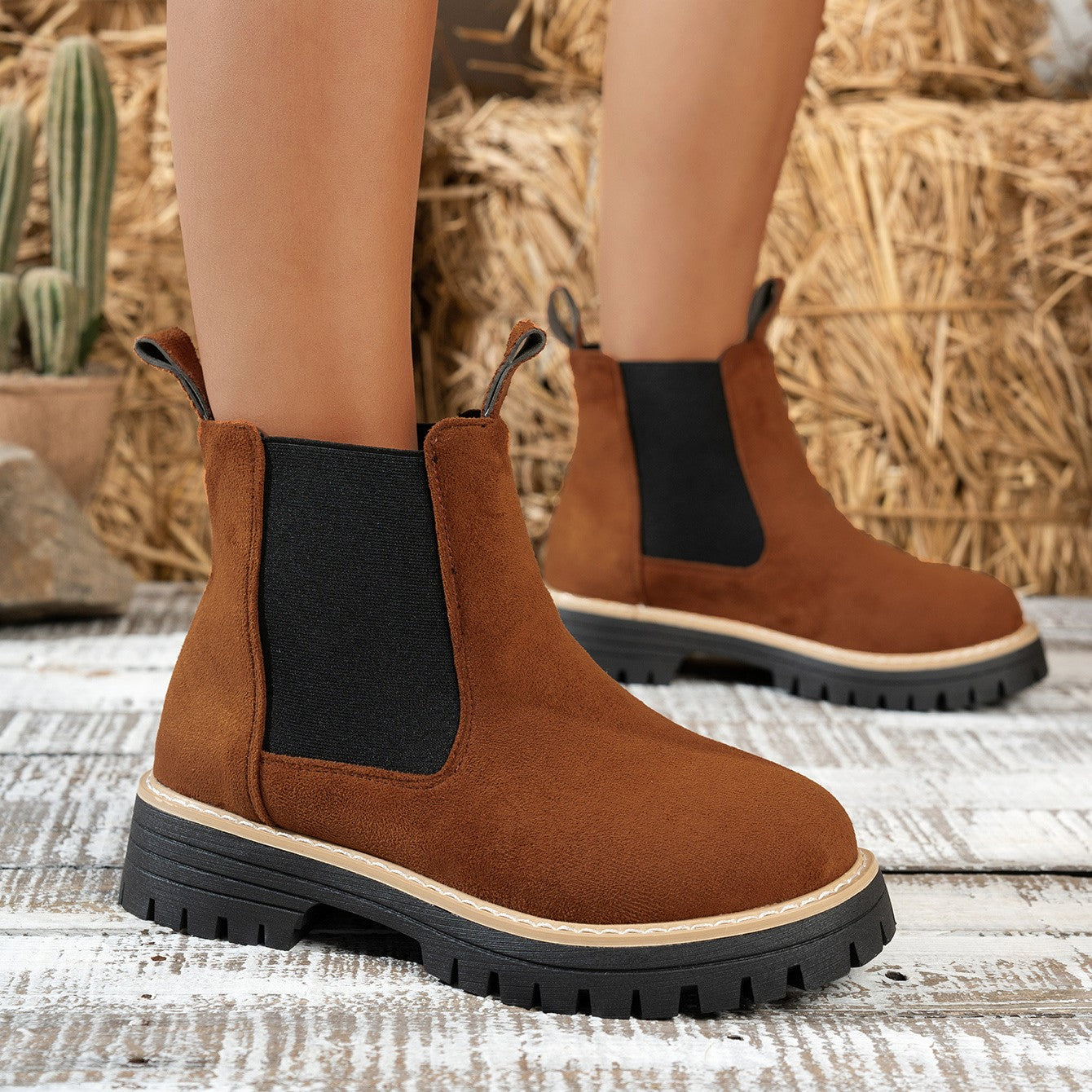 Women's ClassicKick Boots - Effortless Slip-On Ankle Boots with Chelsea Style (US 5-10.5)