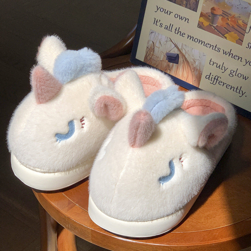 Women's Carnival Character Slippers - Plush Holiday Indoor/Outdoor Slip-Ons (US 5-11.5)