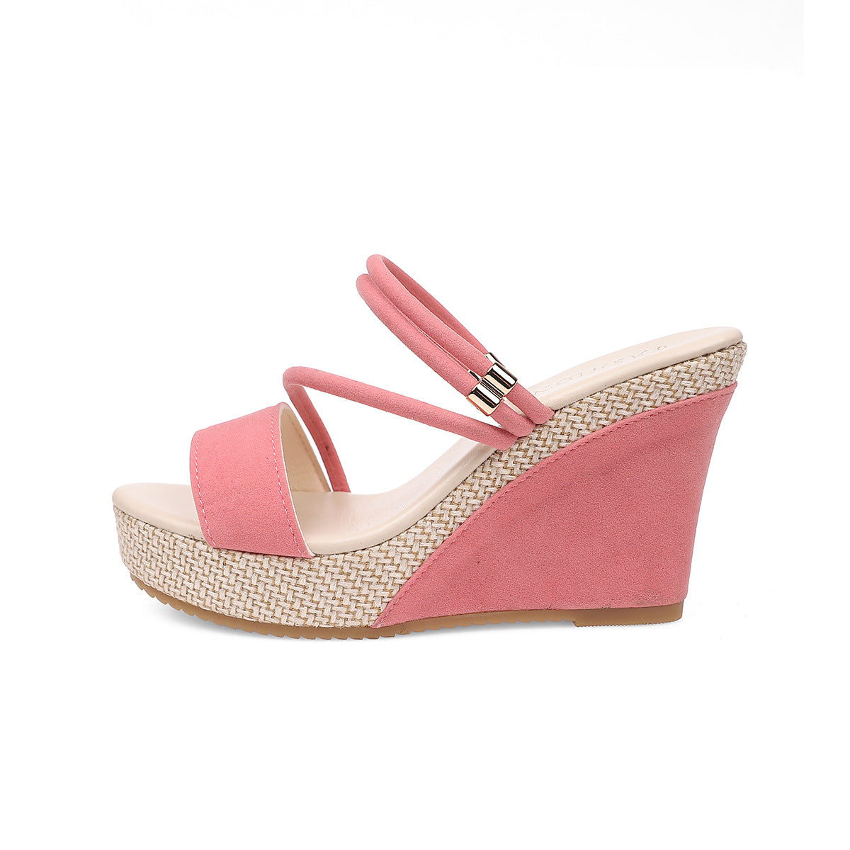 Women’s VelvetAir Ankle-Strap Platform Wedge Sandals – Breathable Suede Elegant Shoes (US 5–10.5)