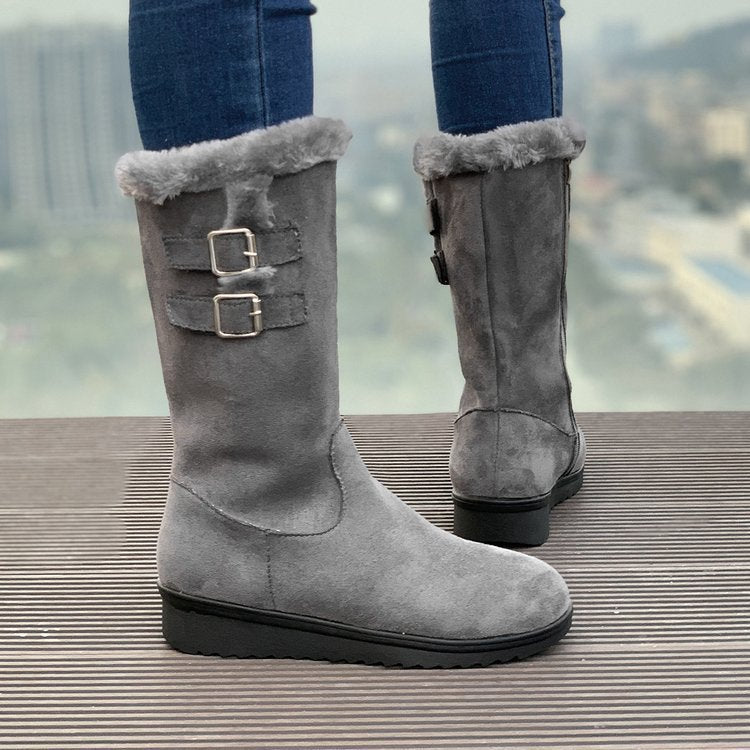 Women's FrostPuff Mid-Boots – Plush Lined, Slip-Resistant Winter Boots (US 4-10.5)