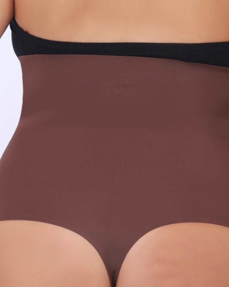 Women's Skinny Seamless High Waist Shaper Thong  - By Qivii