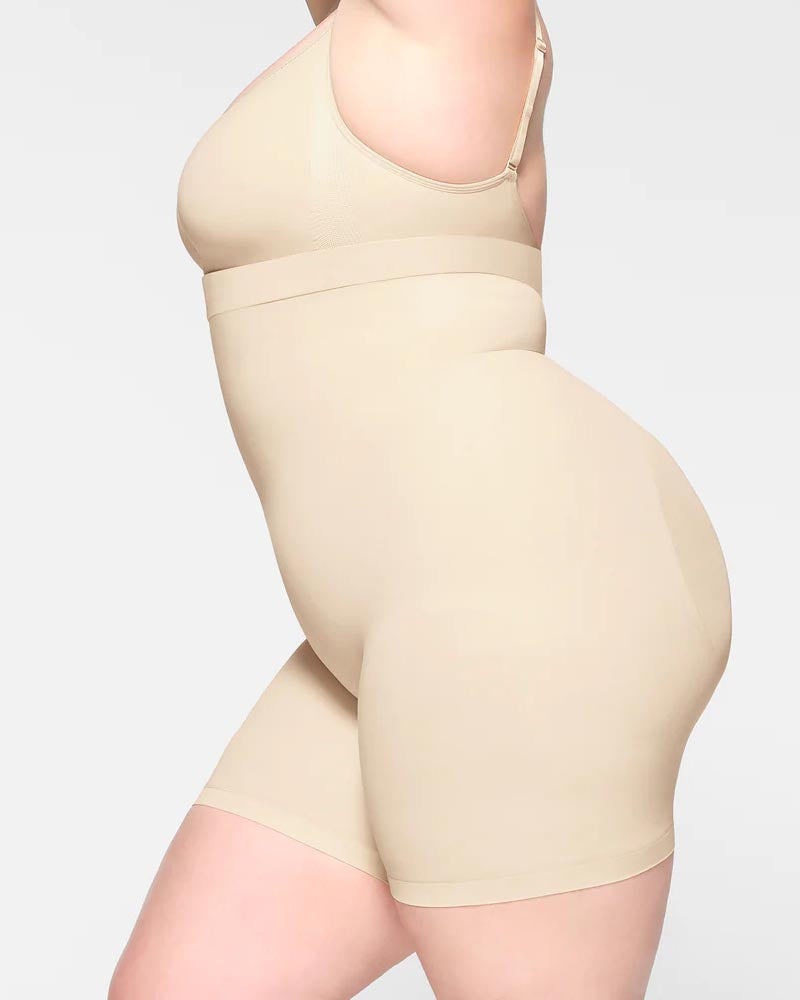 Seamless Slip High Waisted Slimming Tummy Control Shapewear Shorts  - By Qivii