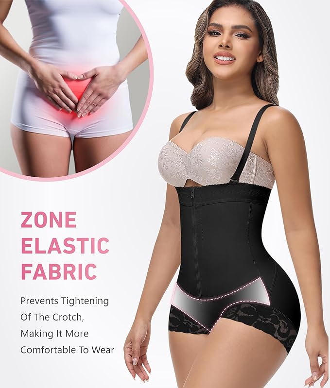 Shapshe® Fajas Colombianas Tummy Control Zipper Open Bust Compression Garment Shapewear  - By Qivii