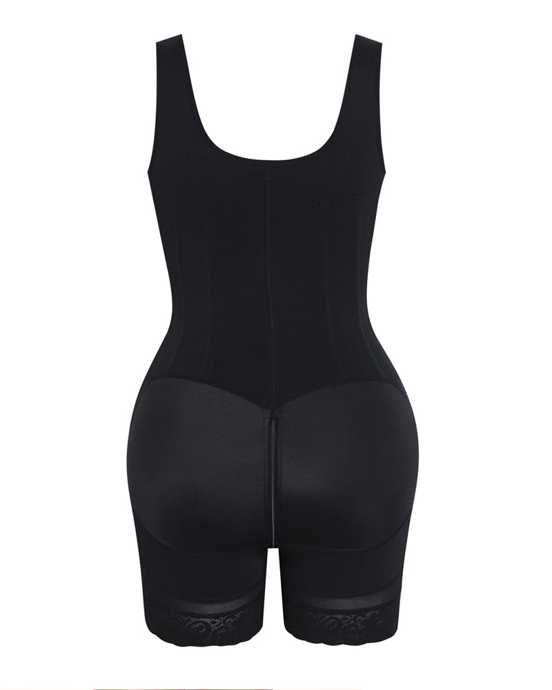 Shapshe® High compression Front Zipper Mid Thigh Shapewear  - By Qivii