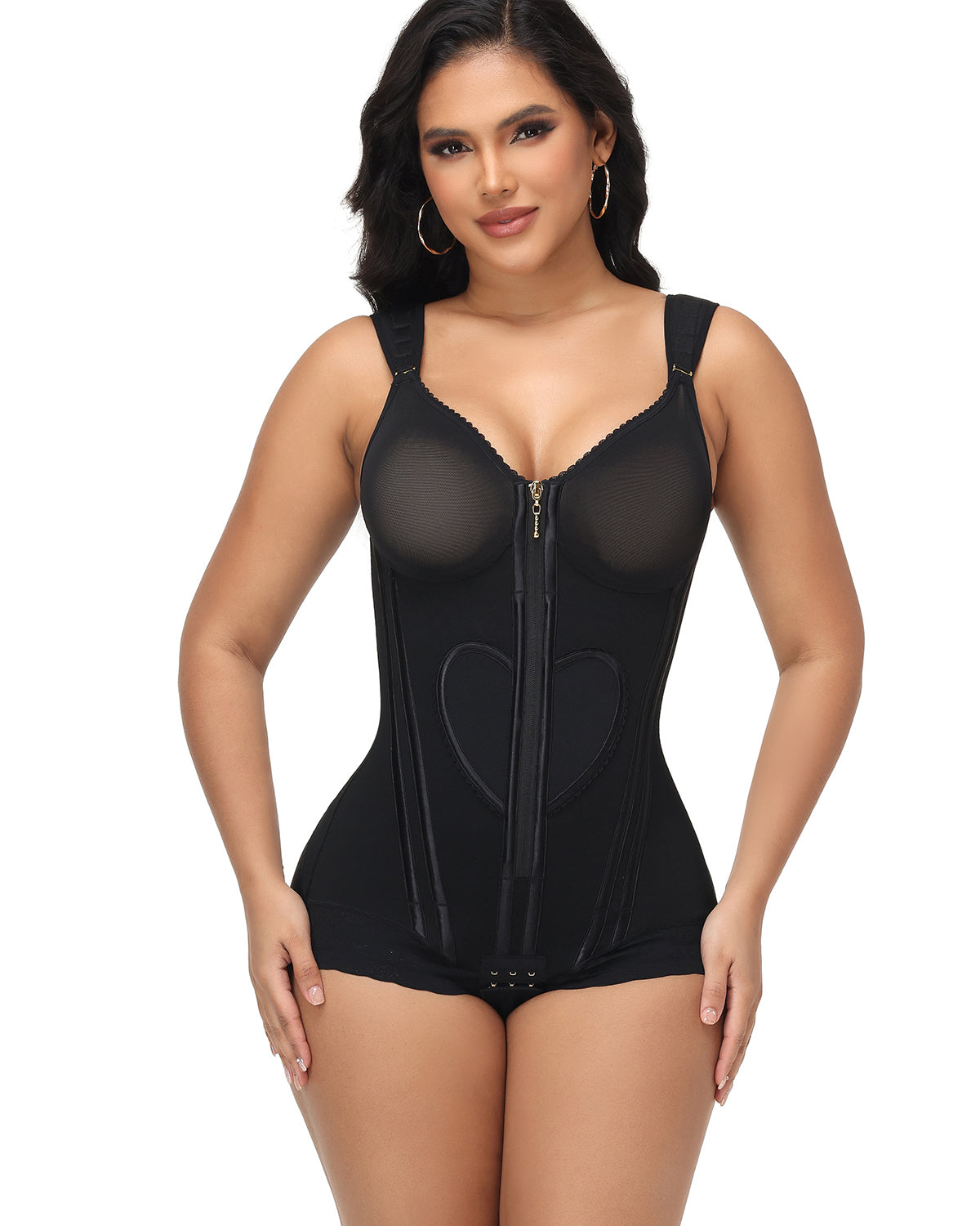Shapshe® Fajas Colombianas Love Pattern Bodysuit Shapewear