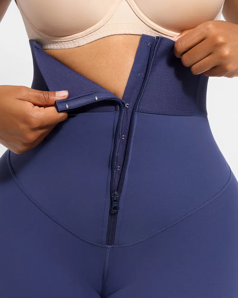 High Waist Tummy Control Shapewear Zipper Shorts