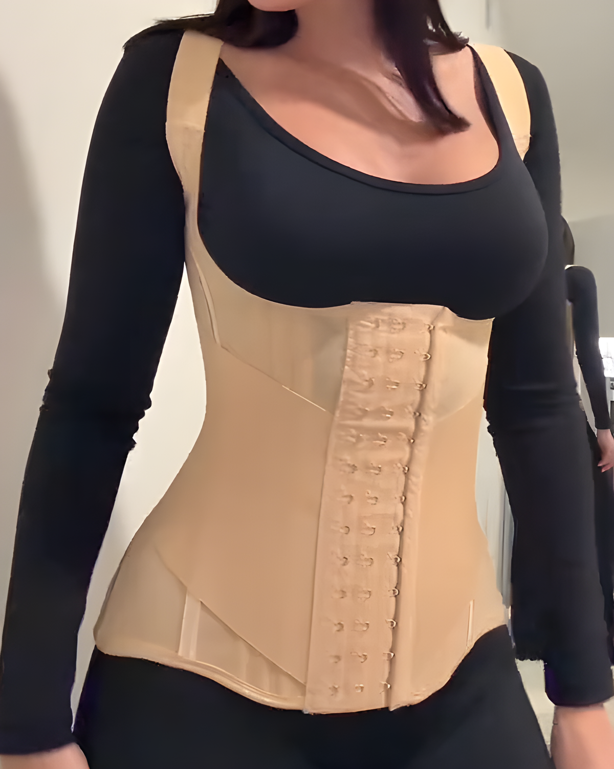 Fajas Colombianas Double Layer Tummy Control Steel Boned Waist Trainer Vest
