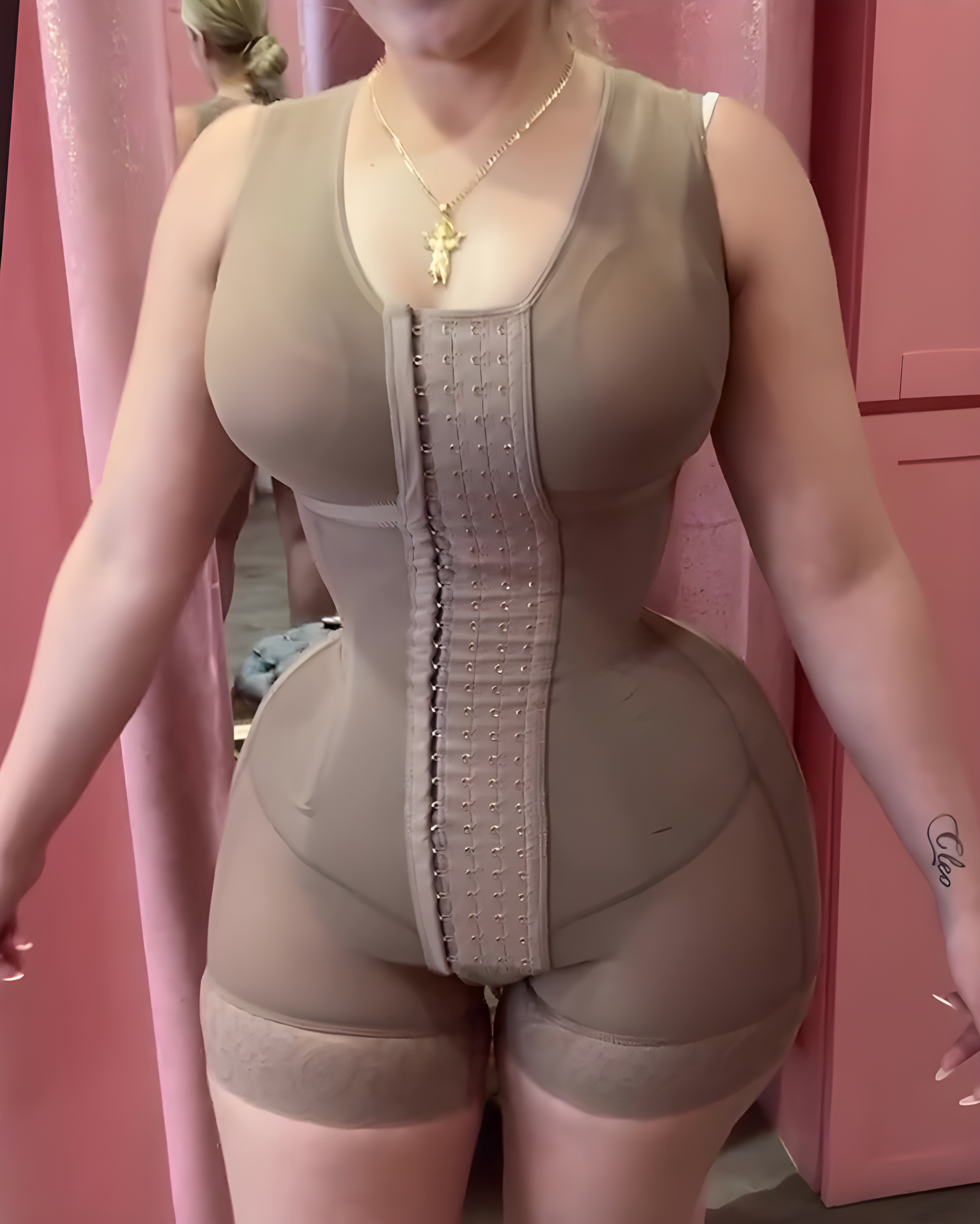 Fajas Colombianas Over Bust Abdominal Compression Body Shaper  - By Qivii