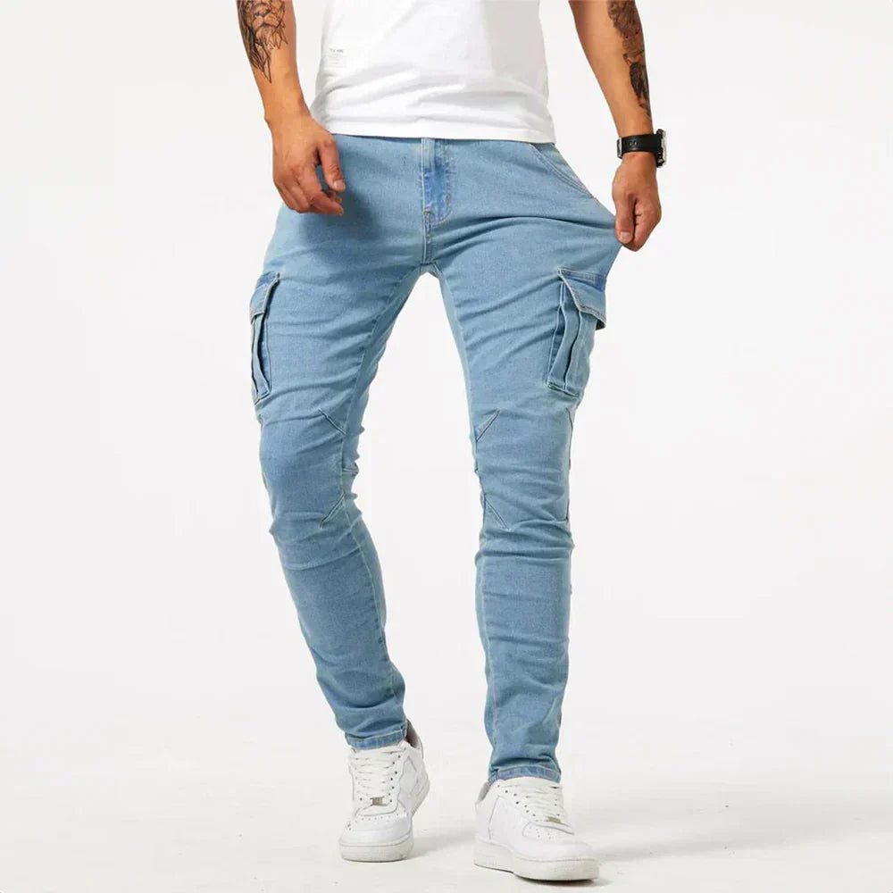 ALEX™ | ELASTISCHE CARGO JEANS  - By Qivii